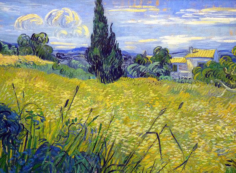 Vincent Van Gogh Landscape with Green Corn